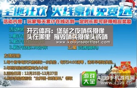 开云体育:堡垒之夜哨兵摄像头在哪里 摧毁哨兵摄像头或哨兵炮塔(图3) 开云官网
